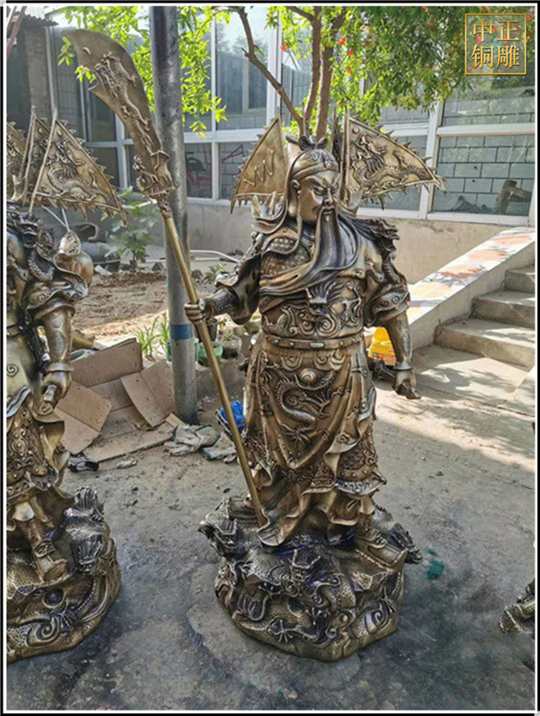 純銅關公像鑄造